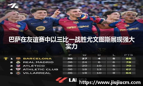 巴萨在友谊赛中以三比一战胜尤文图斯展现强大实力